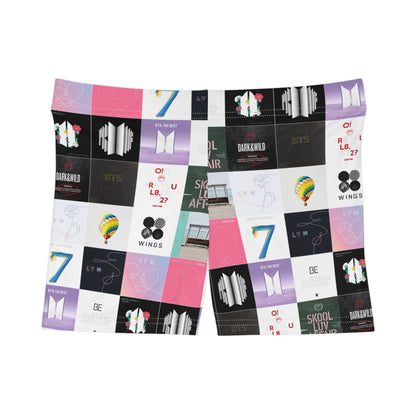 BTS Album Cover Art Collage Women's Shorts