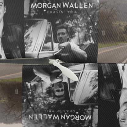 Morgan Wallen Album Cover Collage Spun Polyester Lumbar Pillow