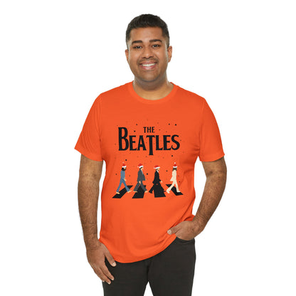 The Beatles Abbey Road Santas Unisex Jersey Short Sleeve Tee Shirt