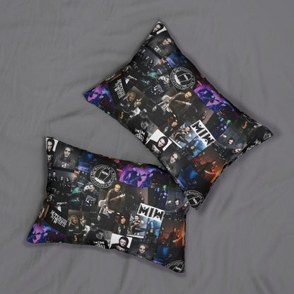 Motionless In White Photo Collage Polyester Lumbar Pillow