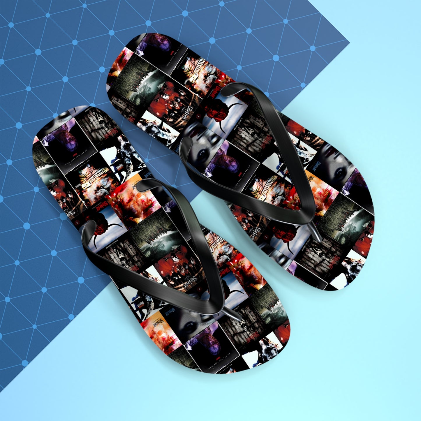 Slipknot Album Art Collage Flip Flops