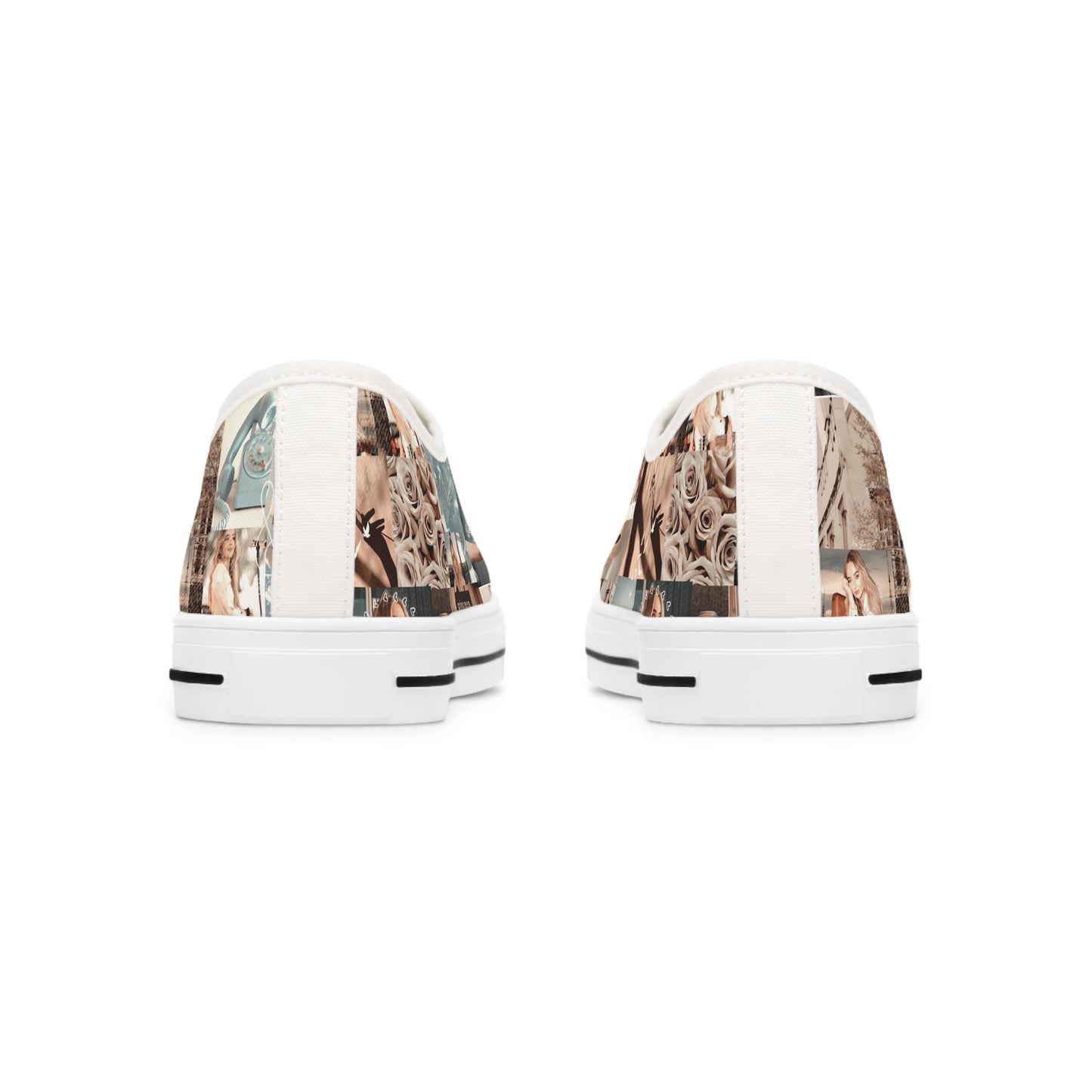 Sabrina Carpenter Peachy Princess Collage Women's Low Top Sneakers