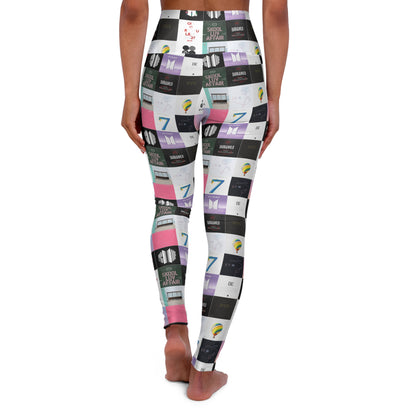 BTS Album Cover Art Collage High Waisted Yoga Leggings