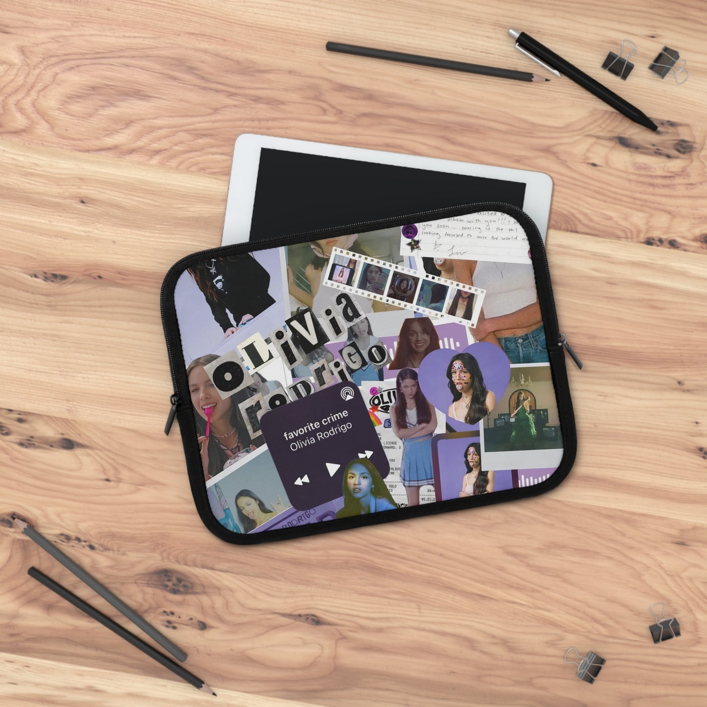 Olivia Rodrigo Deja Vu Collage Laptop Sleeve