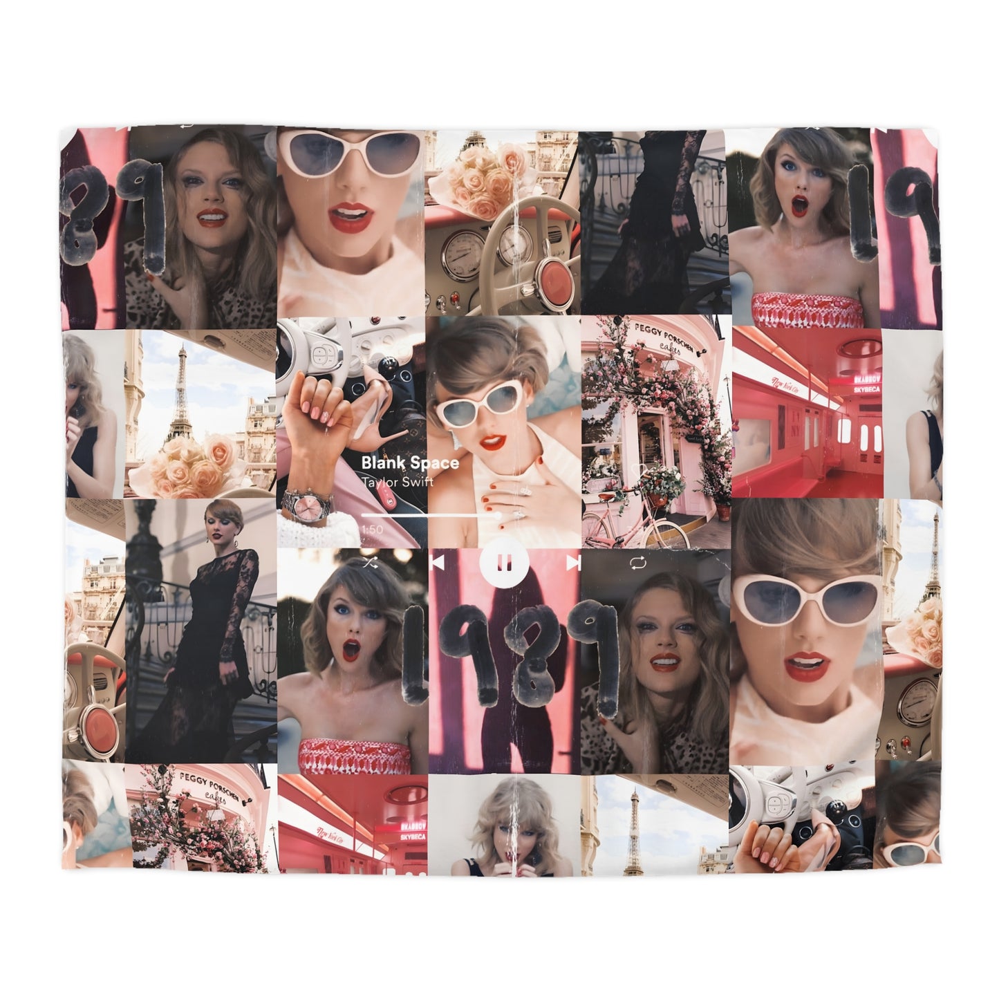 Taylor Swift 1989 Blank Space Collage Microfiber Duvet Cover