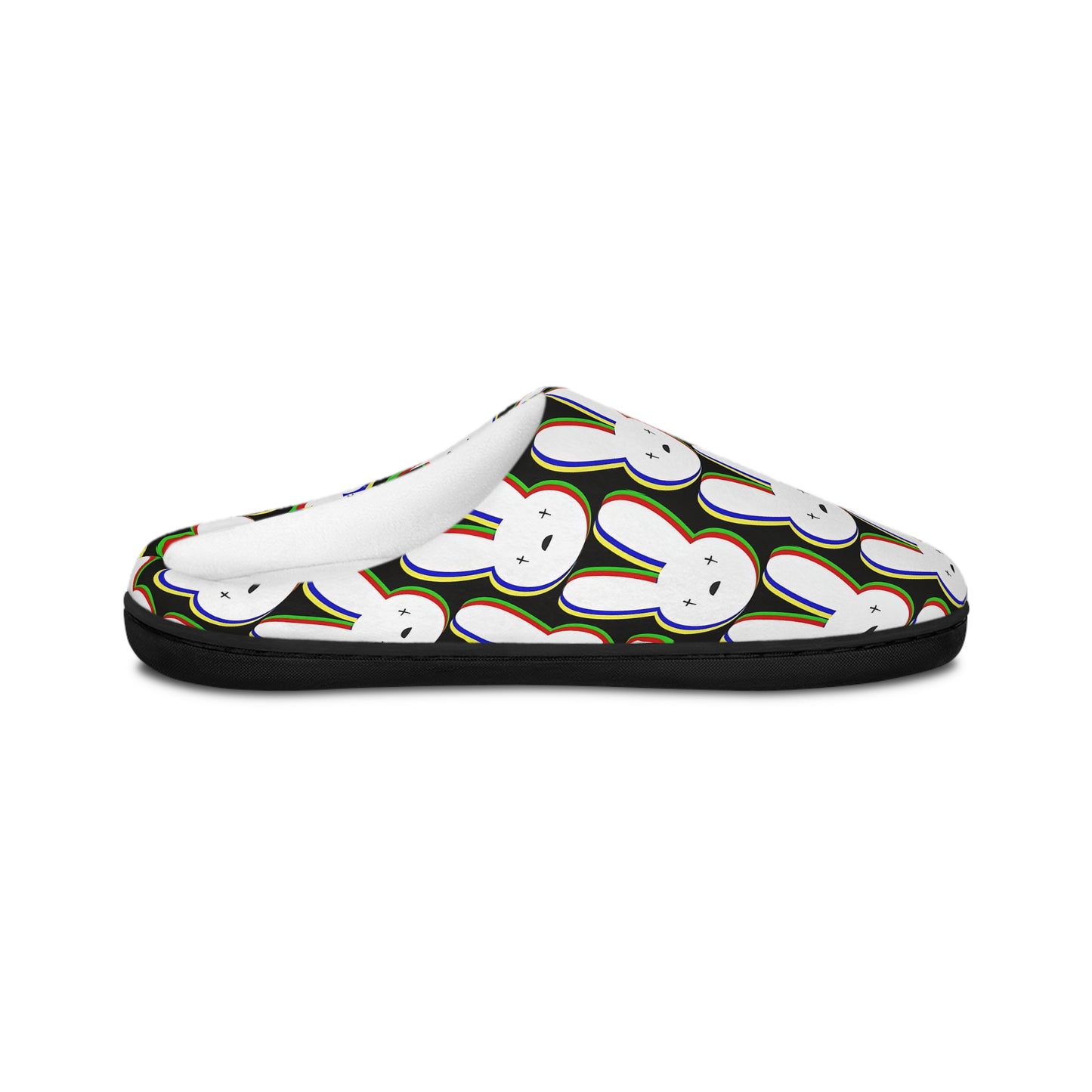 Bad Bunny Logo Pattern Men's Indoor Slippers