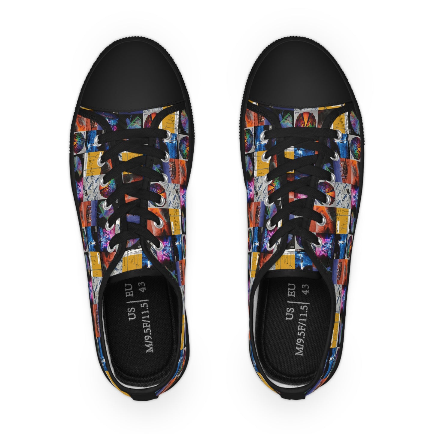 Muse Album Cover Collage Men's Low Top Sneakers