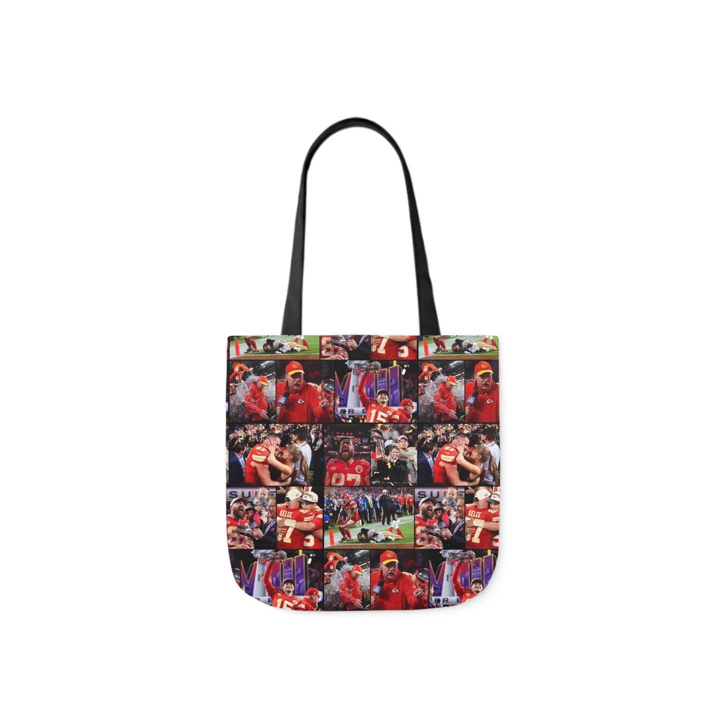 Kansas City Chiefs Superbowl LVIII Championship Victory Collage Polyester Canvas Tote Bag