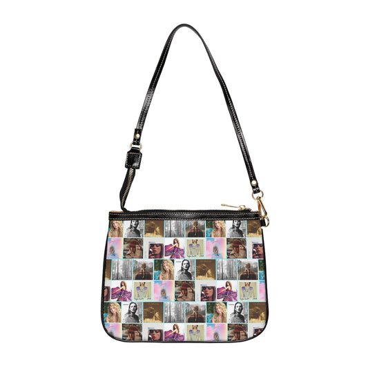 Taylor Swift Album Art Collage Pattern Small Shoulder Bag