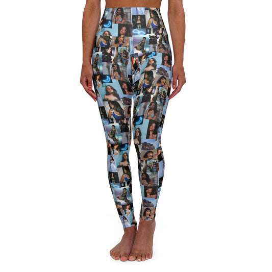 Madison Beer Mind In The Clouds Collage High Waisted Yoga Leggings