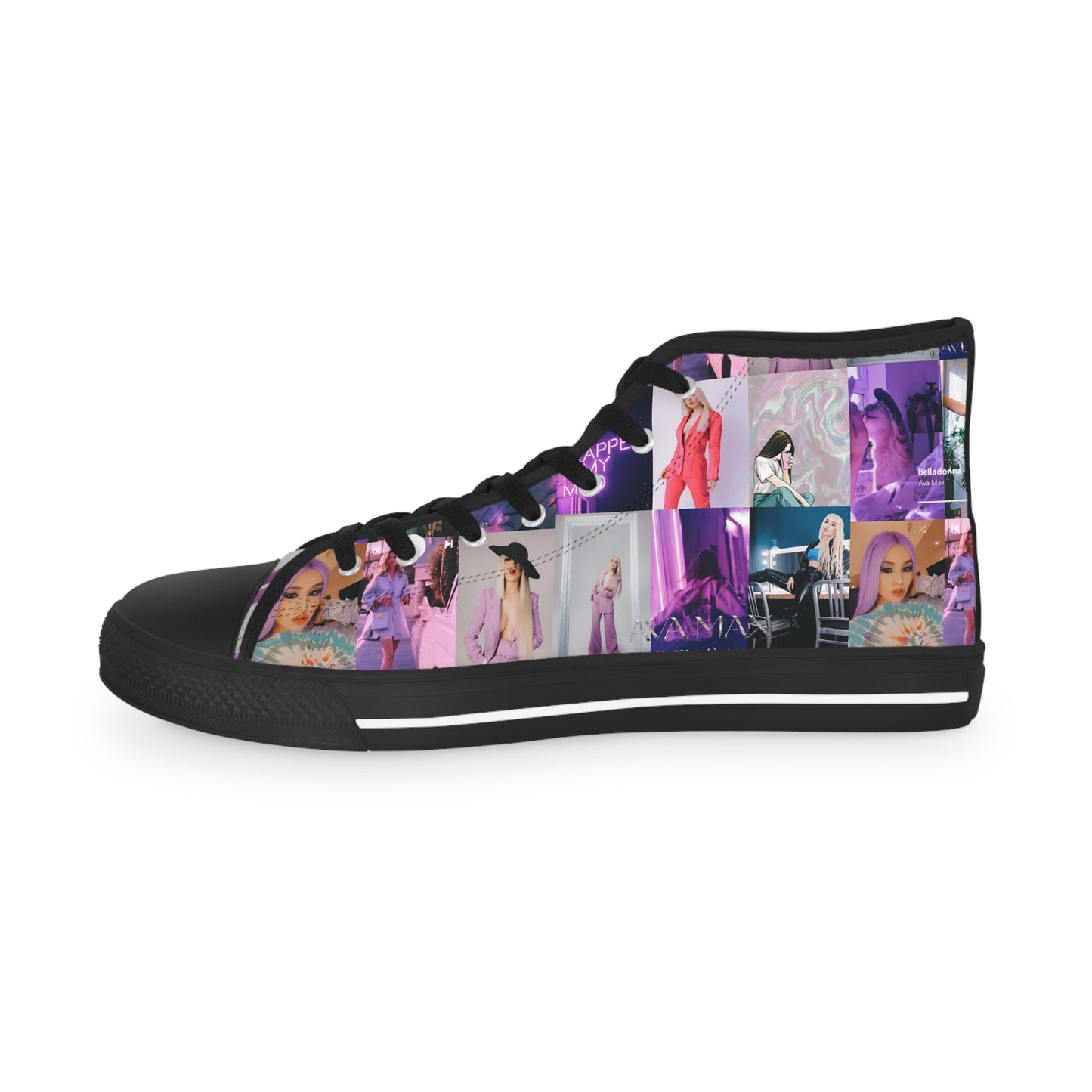 Ava Max Belladonna Photo Collage Men's High Top Sneakers