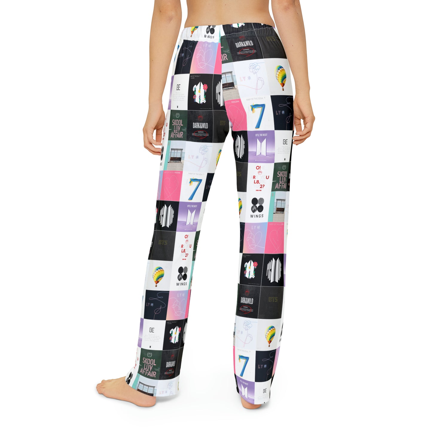 BTS Album Cover Art Collage Kids Pajama Pants