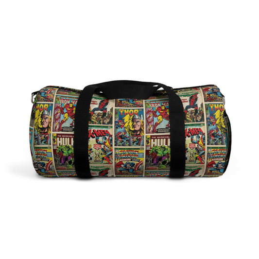 Marvel Comic Book Cover Collage Duffel Bag