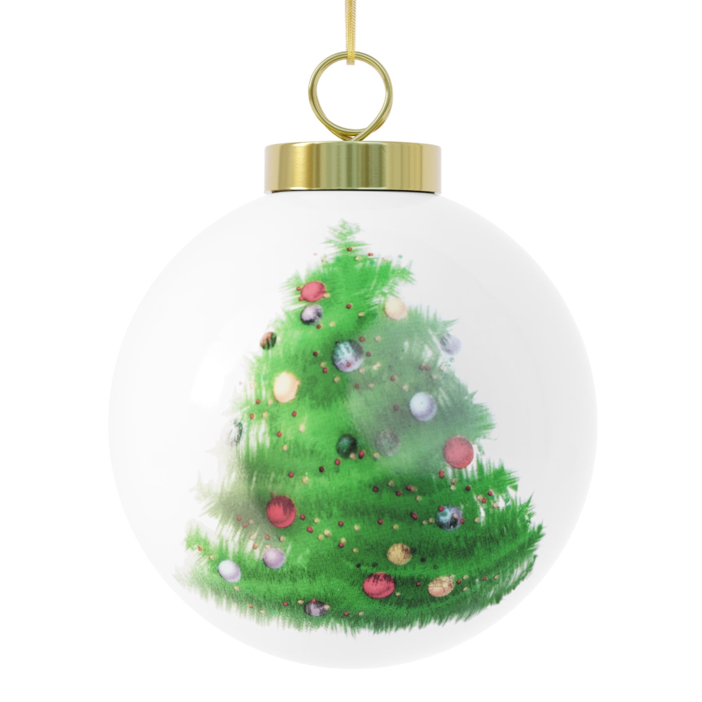 Måneskin Circular Group Photo Christmas Ball Ornament