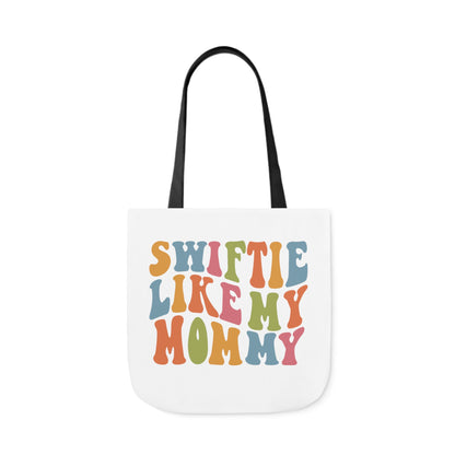 Taylor Swift Swiftie Like My Mommy Polyester Canvas Tote Bag