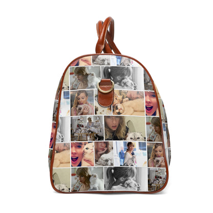 Taylor Swift's Cats Collage Pattern Waterproof Travel Bag