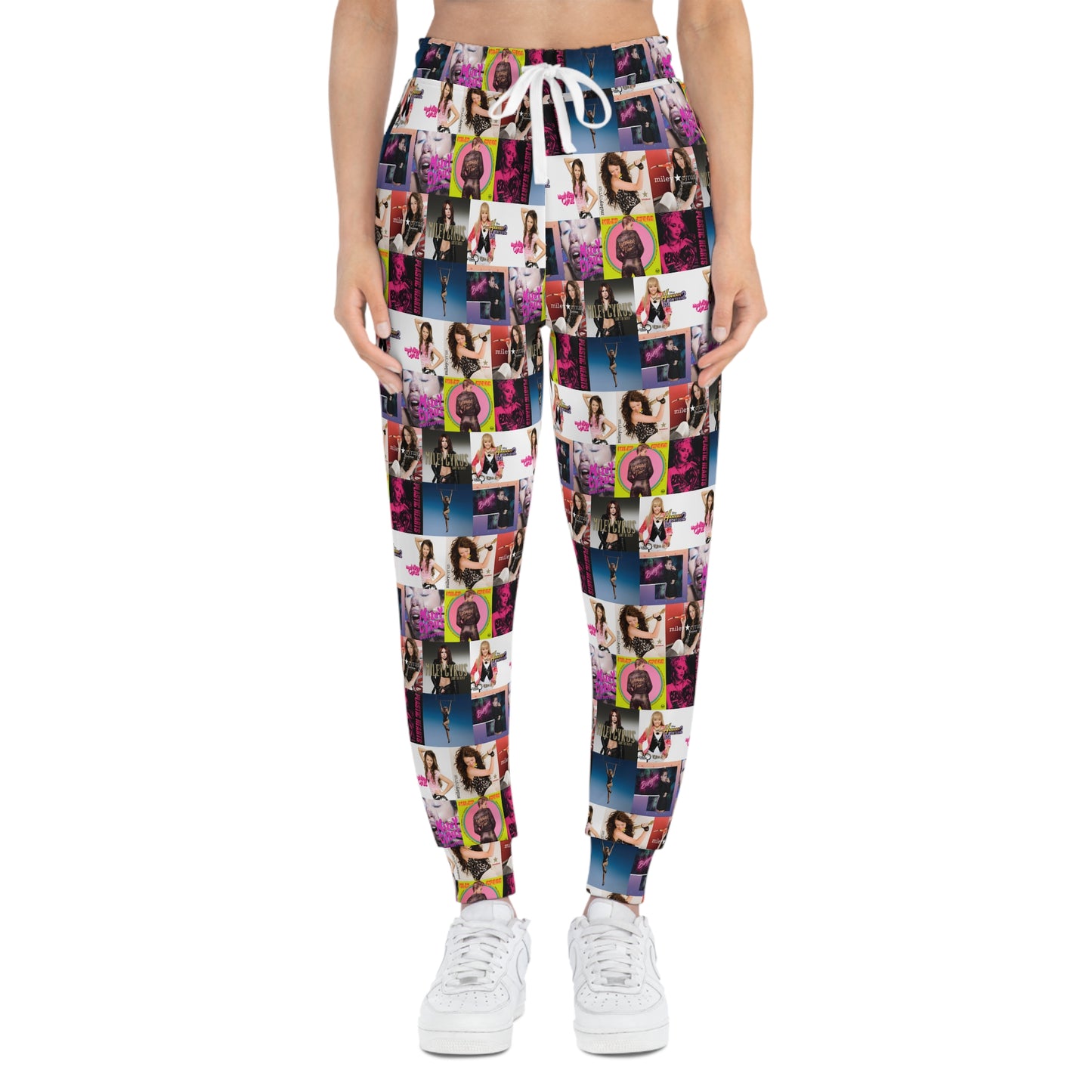 Miley Cyrus Album Cover Collage Athletic Jogger Sweatpants