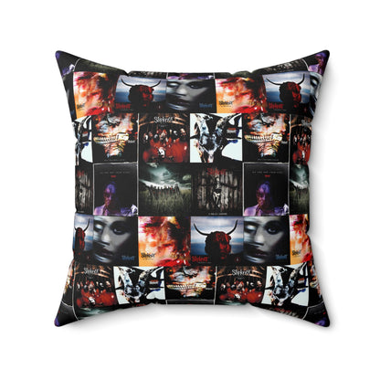 Slipknot Album Art Collage Spun Polyester Square Pillow