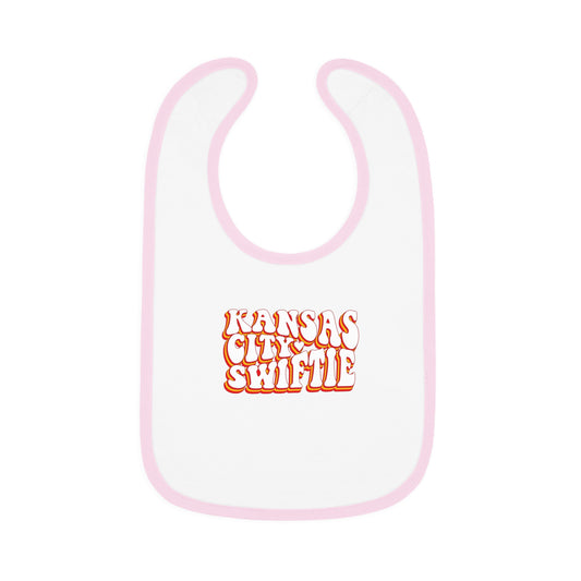 Taylor Swift Kansas City Swiftie Baby Contrast Trim Jersey Bib