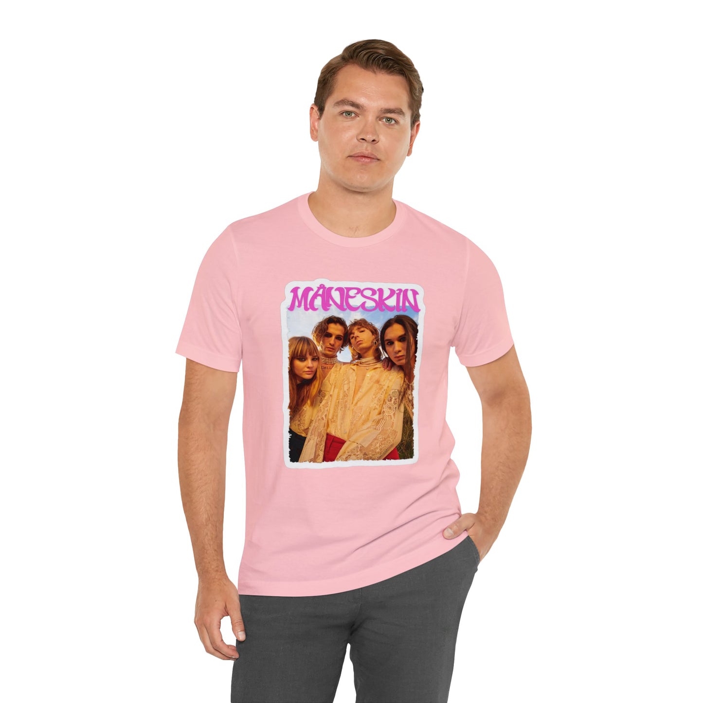 Måneskin Group Photo Unisex Jersey Short Sleeve Tee Shirt