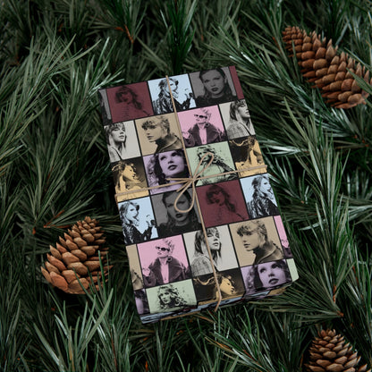 Taylor Swift Eras Collage Gift Wrap Paper