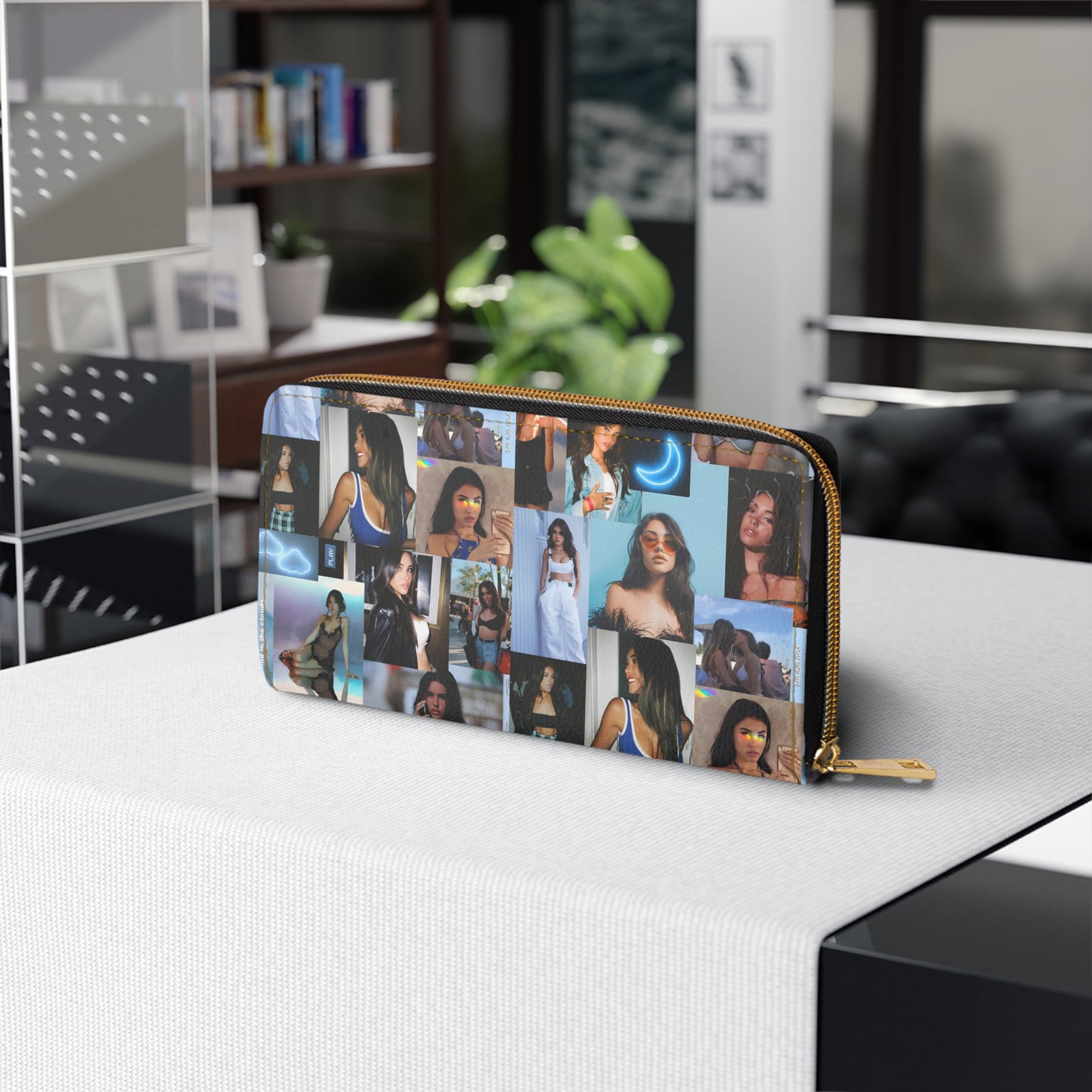 Madison Beer Mind In The Clouds Collage Zipper Wallet