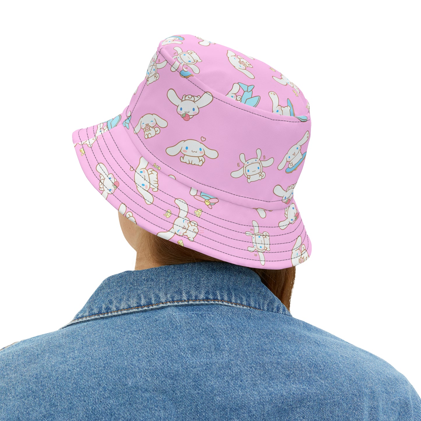 Cinnamoroll Playing Around Pattern Bucket Hat