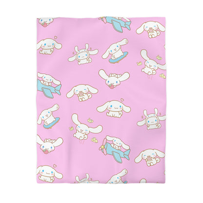 Cinnamoroll Playing Around Pattern Microfiber Duvet Cover