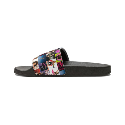 Miley Cyrus Album Cover Collage Youth Slide Sandals