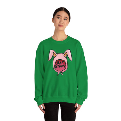 Bad Bunny Hoodie Logo Unisex Heavy Blend Crewneck Sweatshirt