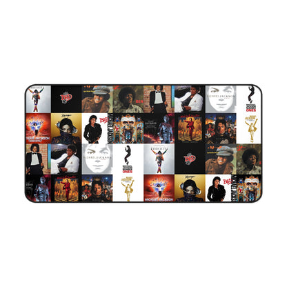 Michael Jackson Album Cover Collage Desk Mat