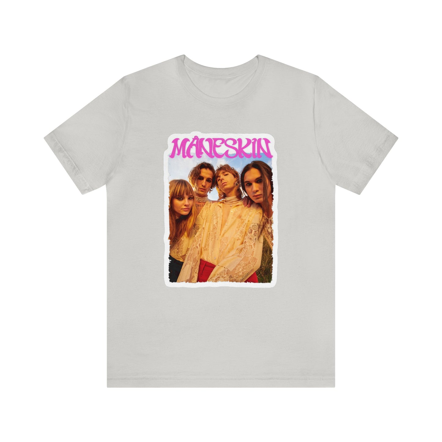 Måneskin Group Photo Unisex Jersey Short Sleeve Tee Shirt