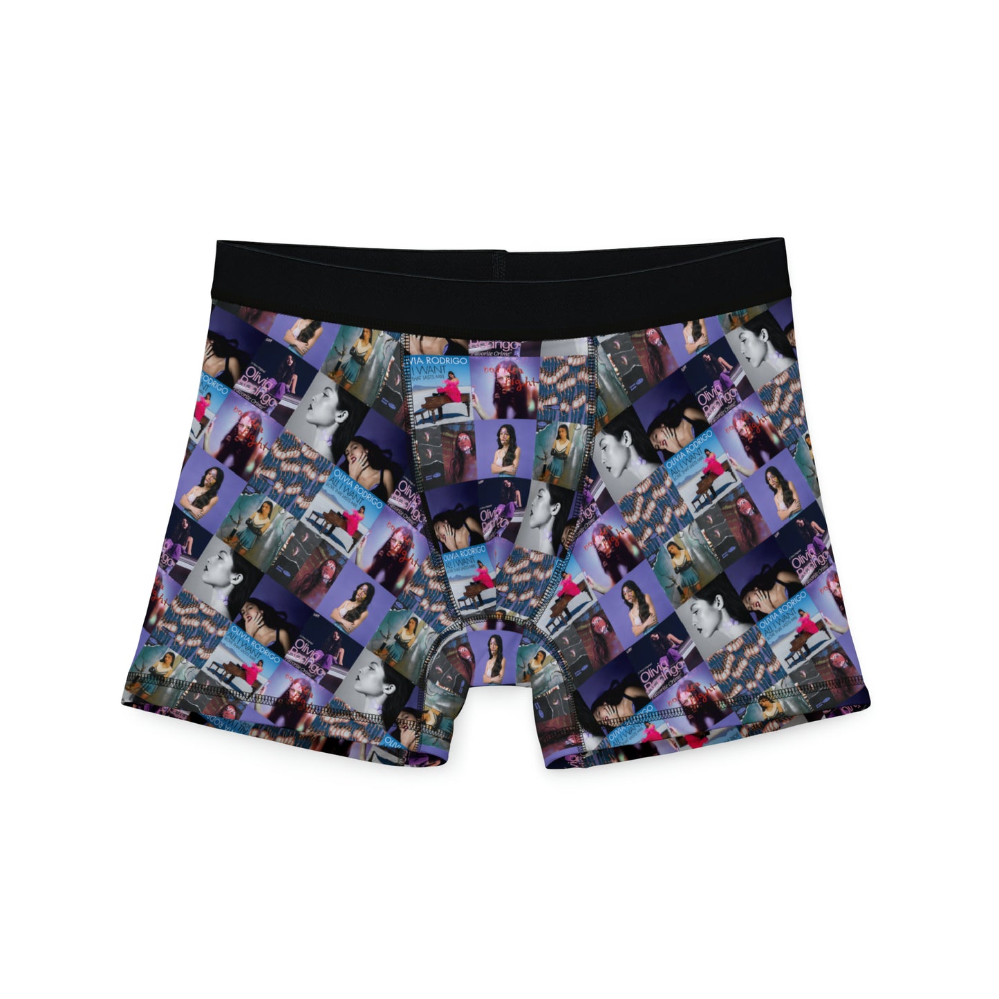 Olivia Rodrigo Album Art Collage Men's Boxers