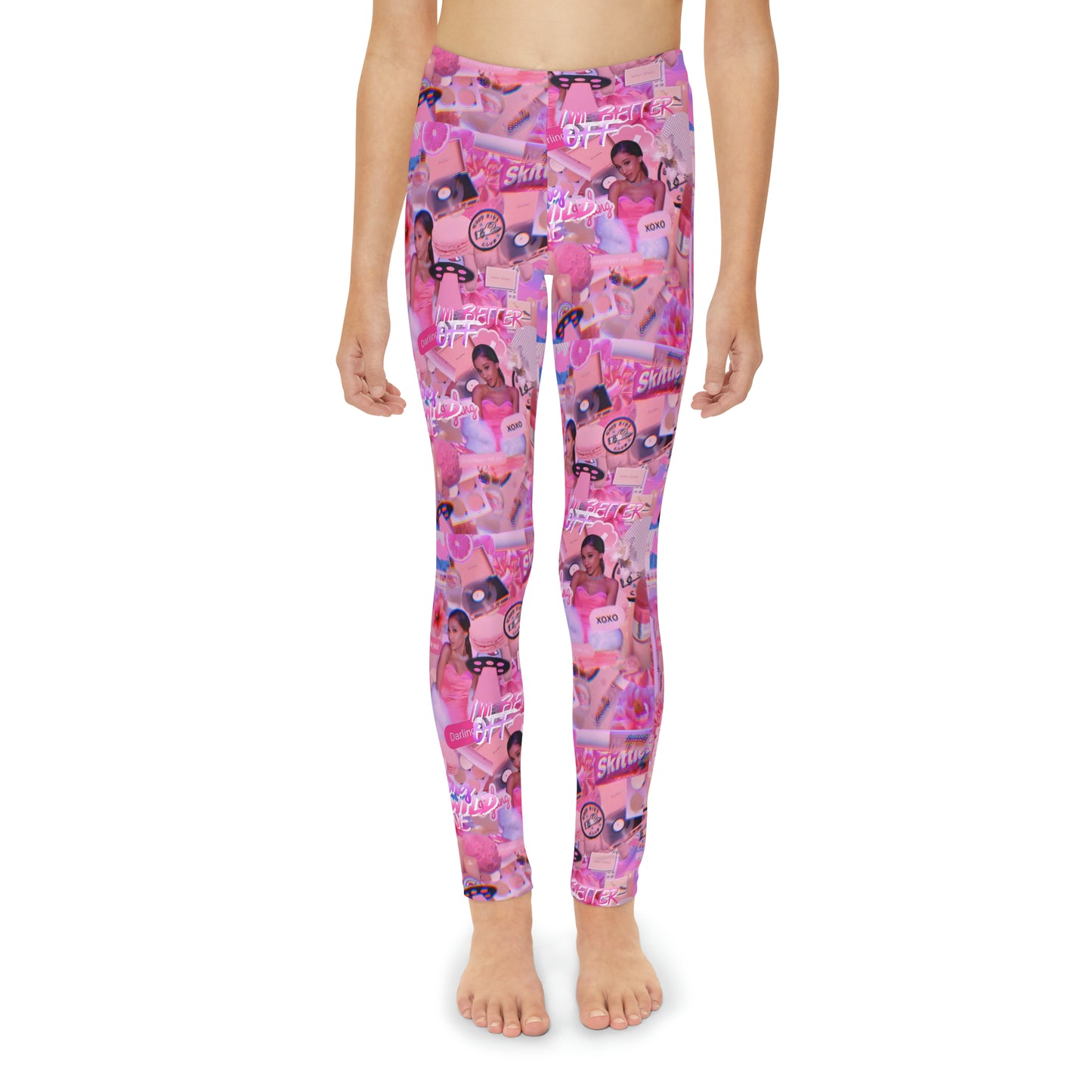 Ariana Grande Purple Vibes Collage Youth Leggings