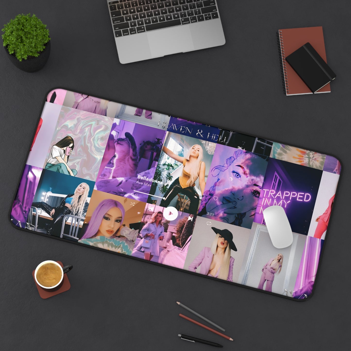 Ava Max Belladonna Photo Collage Desk Mat