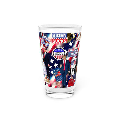 Donald Trump 2024 MAGA Montage Pint Glass