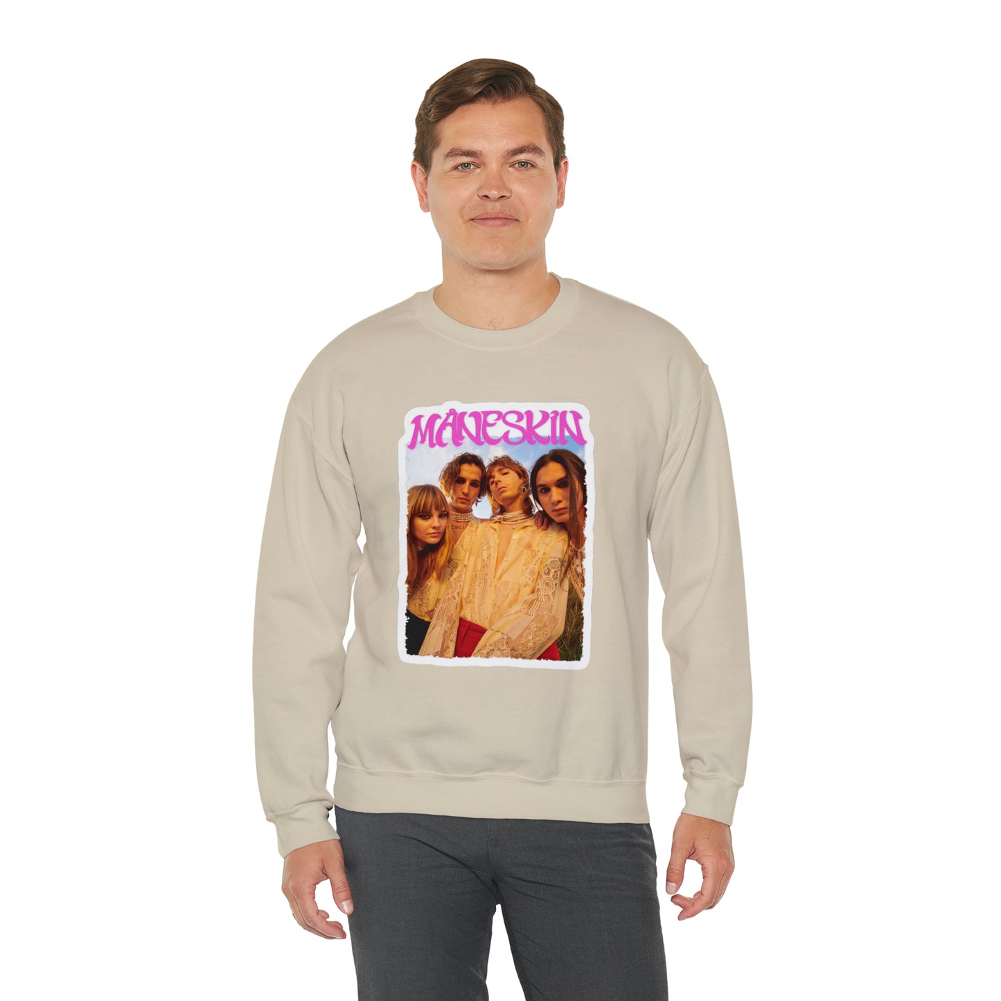 Måneskin Group Photo Unisex Heavy Blend Crewneck Sweatshirt