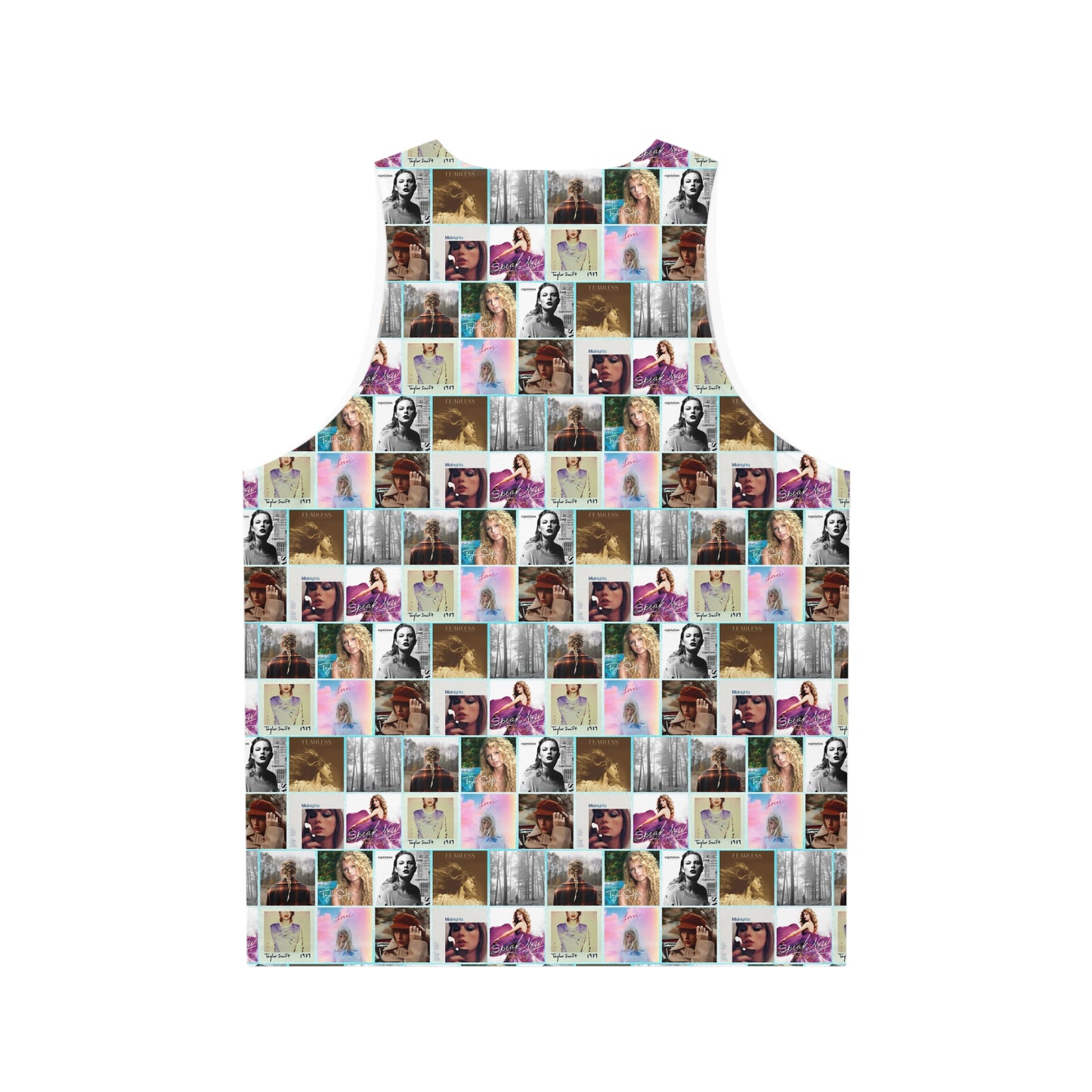 Taylor Swift Album Art Collage Pattern Unisex Tank Top