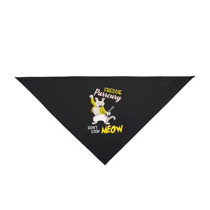 Queen Don't Stop Meow Freddie Purrcury Pet Bandana