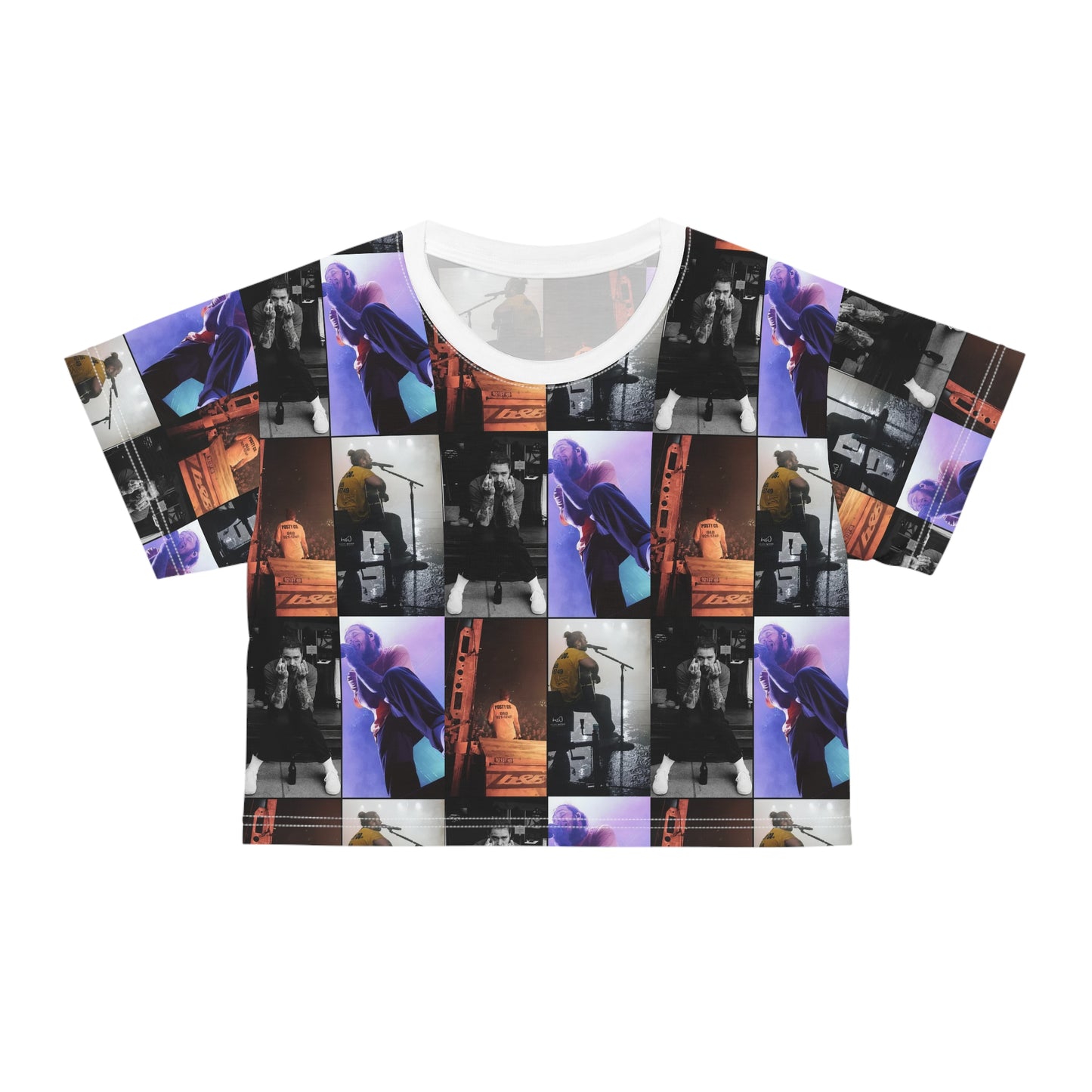 Post Malone On Tour Collage Crop Tee