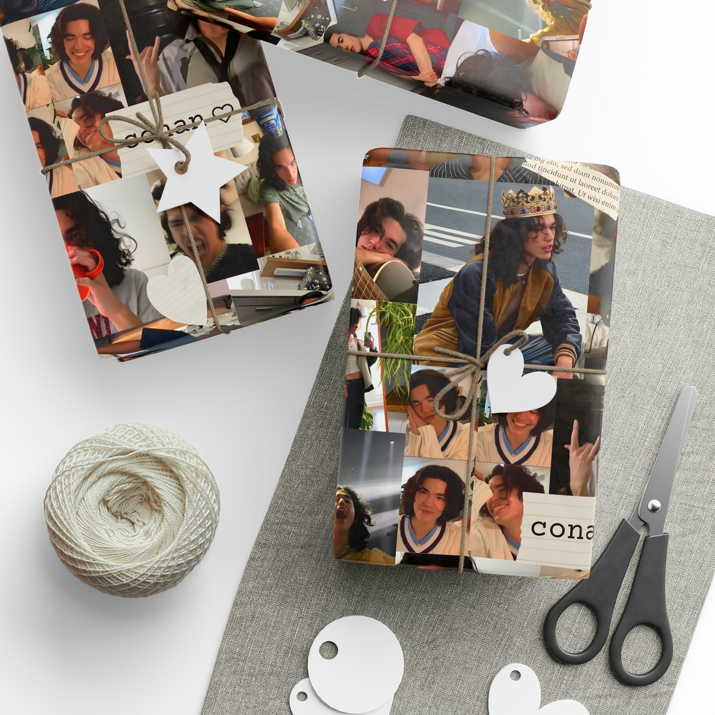 Conan Grey Being Cute Photo Collage Gift Wrapping Paper