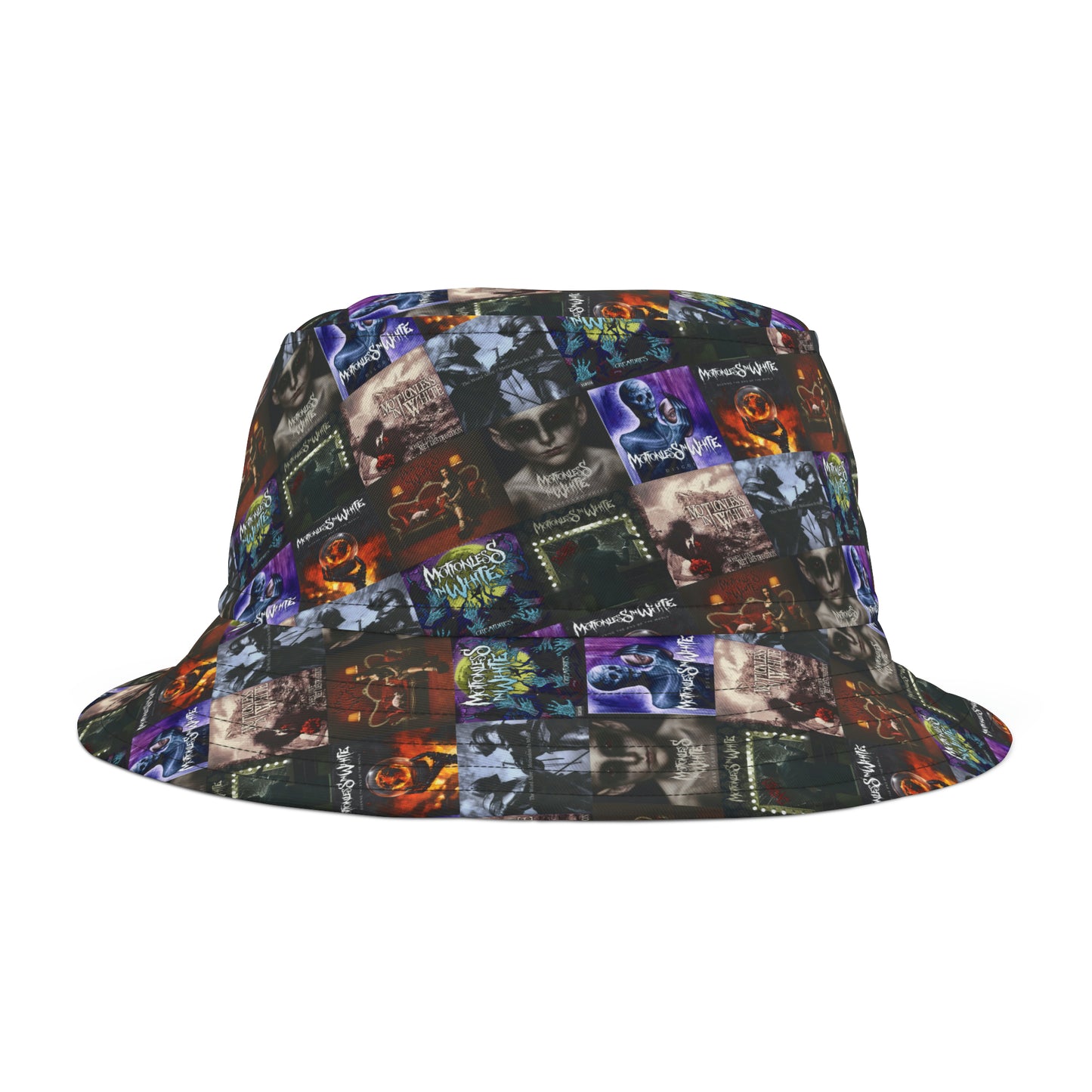 Motionless In White Album Cover Collage Bucket Hat