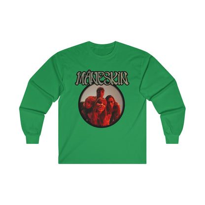 Måneskin Circular Group Photo Ultra Cotton Long Sleeve Tee Shirt