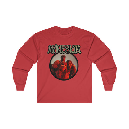 Måneskin Circular Group Photo Ultra Cotton Long Sleeve Tee Shirt