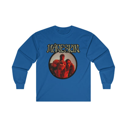 Måneskin Circular Group Photo Ultra Cotton Long Sleeve Tee Shirt