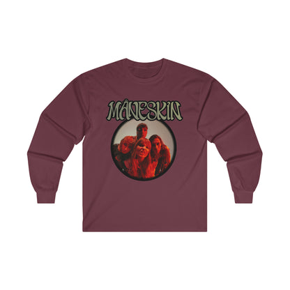 Måneskin Circular Group Photo Ultra Cotton Long Sleeve Tee Shirt