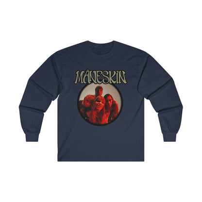 Måneskin Circular Group Photo Ultra Cotton Long Sleeve Tee Shirt