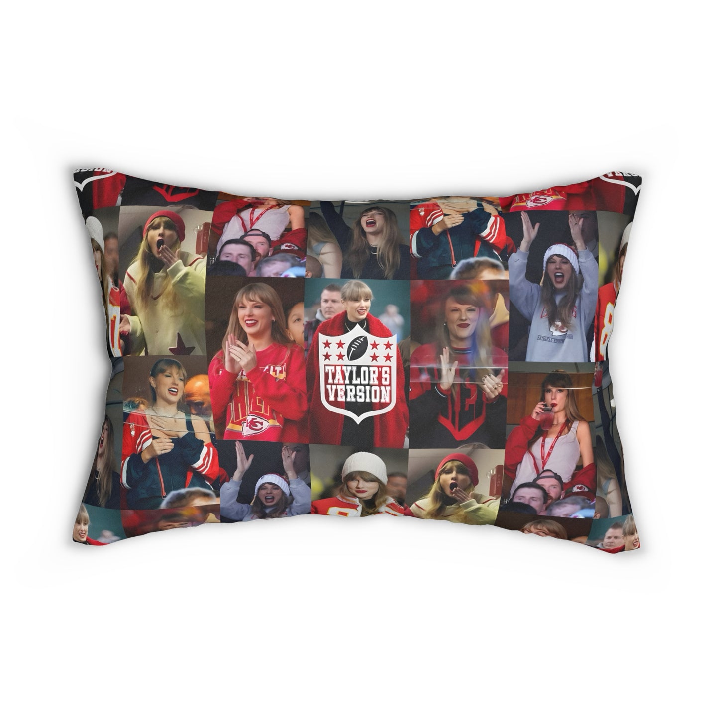 Taylor Swift Chiefs Fan Taylor's Version Spun Polyester Lumbar Pillow