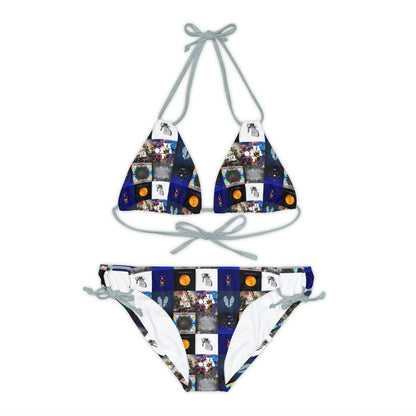 Coldplay Album Cover Collage Strappy Bikini Set