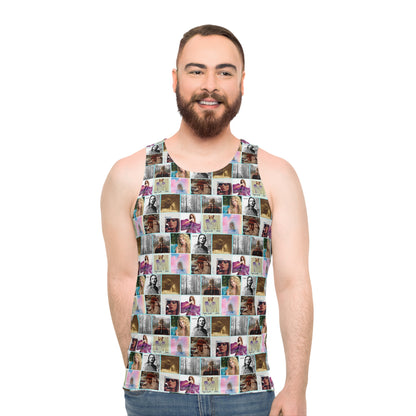 Taylor Swift Album Art Collage Pattern Unisex Tank Top